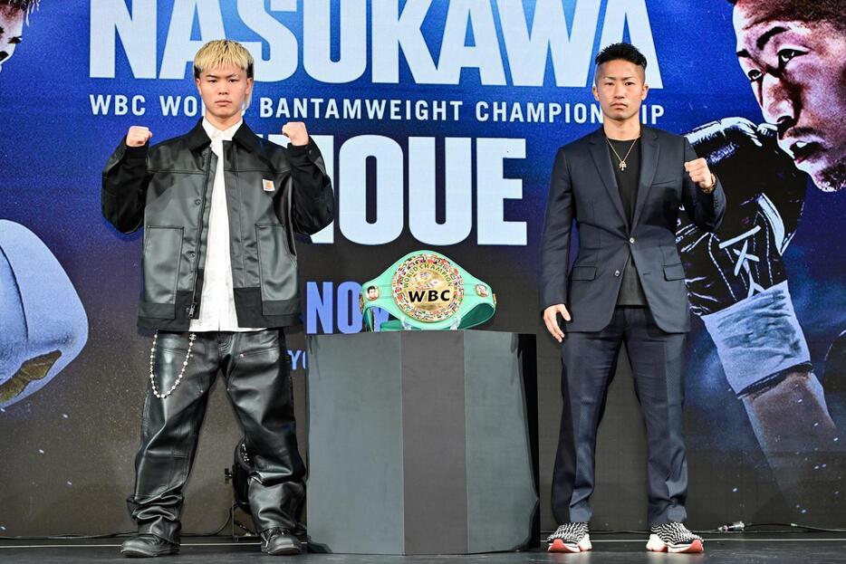 WBC世界バンタム級王座決定戦で那須川天心と井上拓真が激突（写真・山口裕朗）