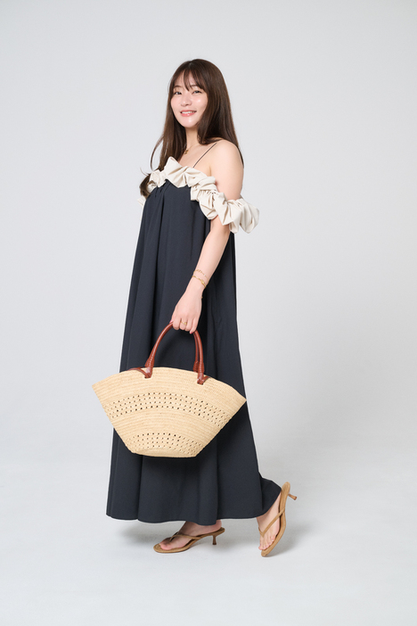 m⭐︎　A.la Malia グリーンレーベル　バケツ型カゴバッグ m⭐︎ A.la Malia グリーンレーベル バケツ型カゴバッグ かご