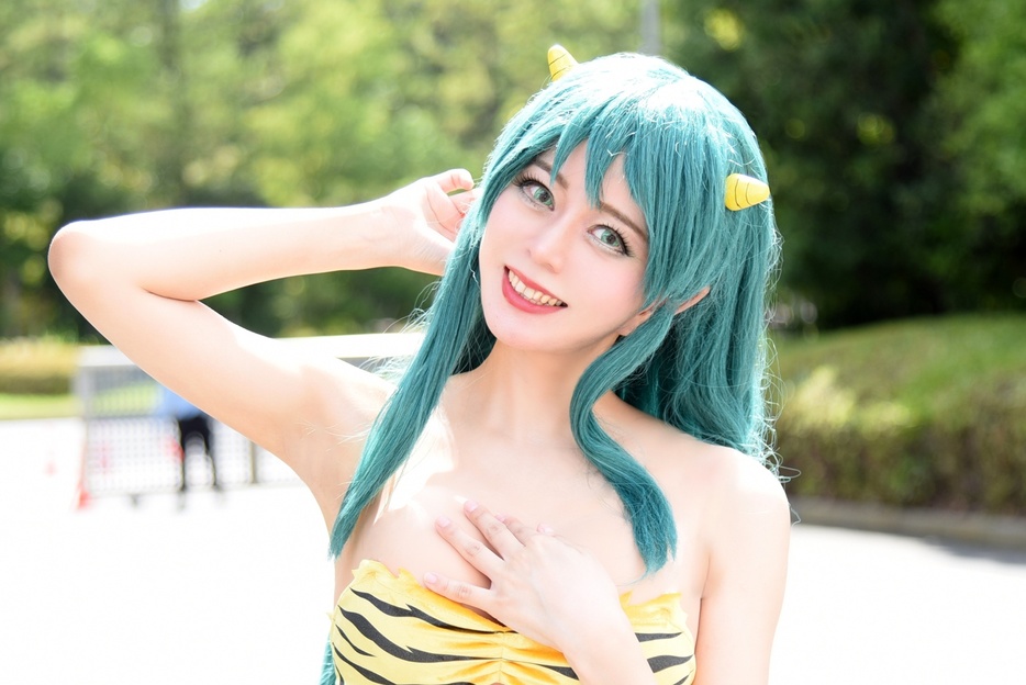 うる星やつら」“ラムちゃん”コスプレ「メークは昭和版、スタイル