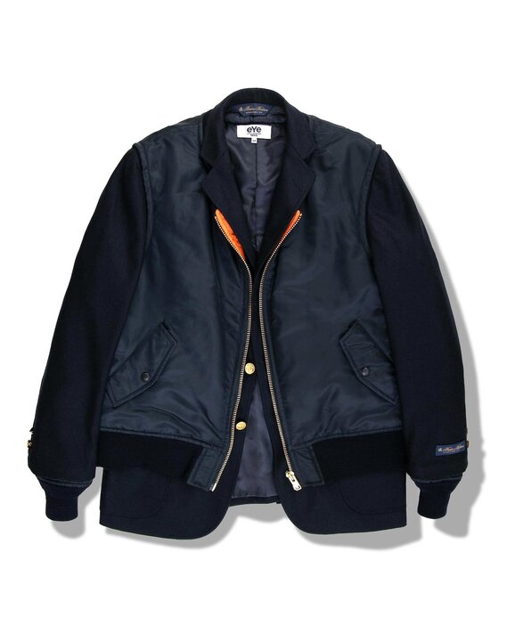段返り3釦のMA-1とは!? Brooks Brothers × eYe JUNYA WATANABE
