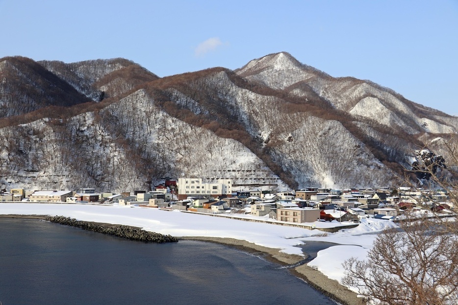 核のごみの最終処分場選定を巡る文献調査が進む北海道神恵内村＝2022年