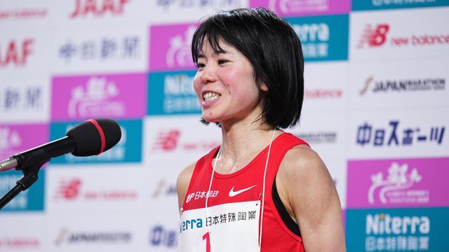 丸亀ハーフで日本勢トップの5位に入った鈴木亜由子選手(写真:アフロスポーツ)※写真は去年3月