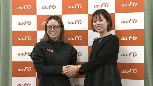 石原愛依選手(左)と星奈津美さん(右)