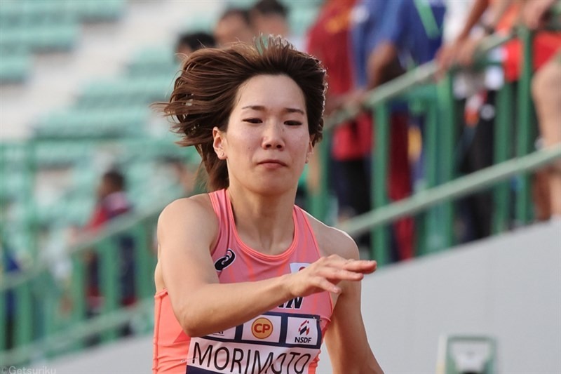 三段跳で4位だった森本麻里子。写真は23年アジア選手権