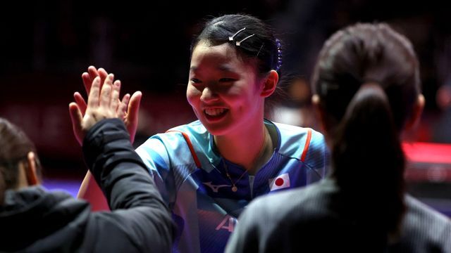 大逆転で勝利した張本美和選手(写真：ロイター/アフロ)