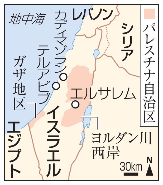 イスラエル・テルアビブ、テルアビブ、ガザ地区