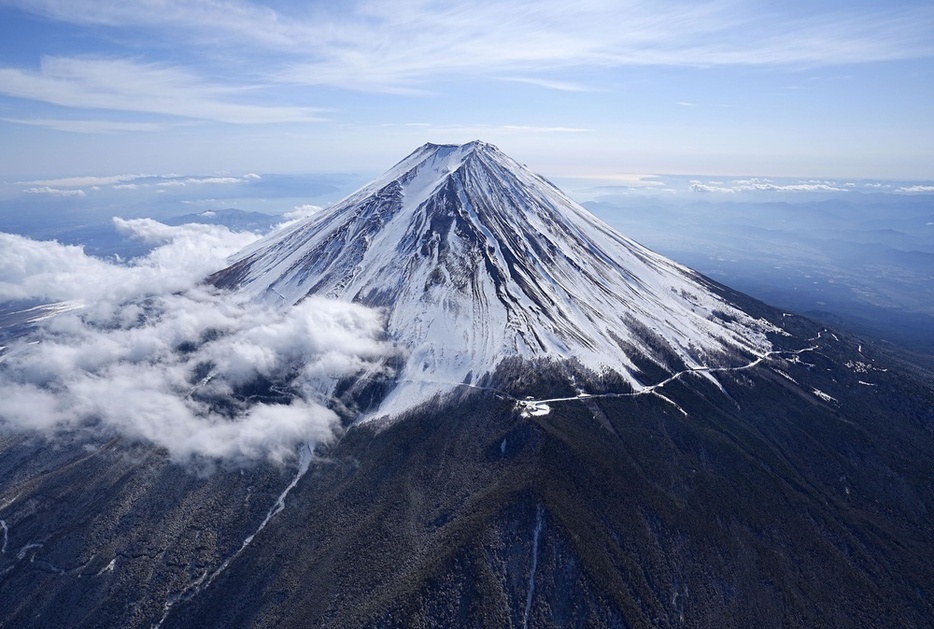 富士山＝2023年2月17日
