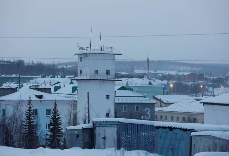 ナワリヌイ氏が収監されていた刑務所＝２０２３年１２月、ロシア北部ヤマロ・ネネツ自治管区（ロイター＝共同）