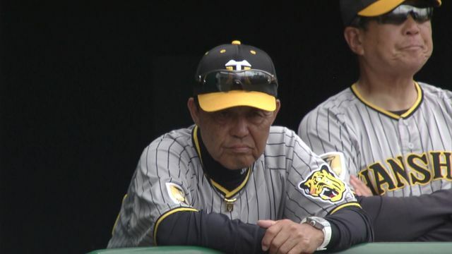 巨人とのオープン戦に敗れた岡田彰布監督(画像:日テレジータス)