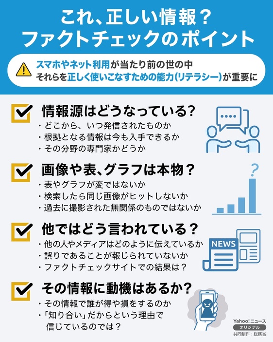 [図解]これ、正しい情報？ファクトチェックのポイント