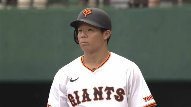 巨人・佐々木俊輔選手(画像：日テレジータス)