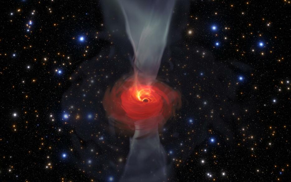 [画像]今回発表された「M87」の中心にあるブラックホールの撮像画像 （Credit: EHT Collaboration）
