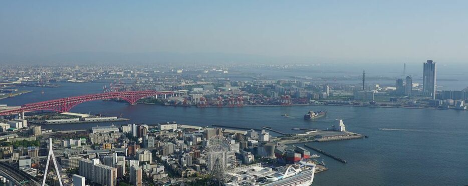 ［写真］会場となるインテックス大阪がある南港付近。ここには物流業者の拠点もいくつか存在する