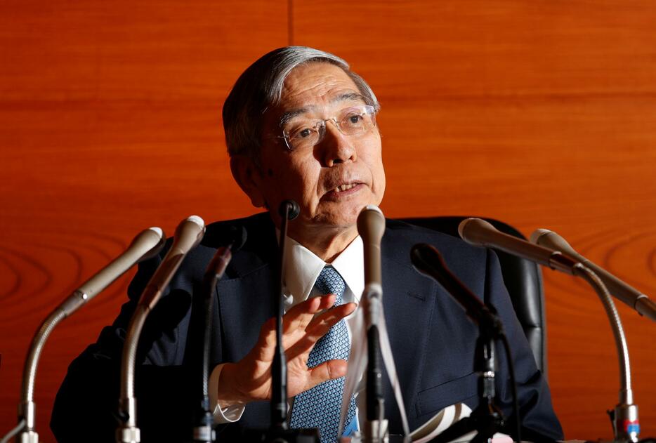 日本銀行の黒田東彦総裁（写真：ロイター/アフロ）