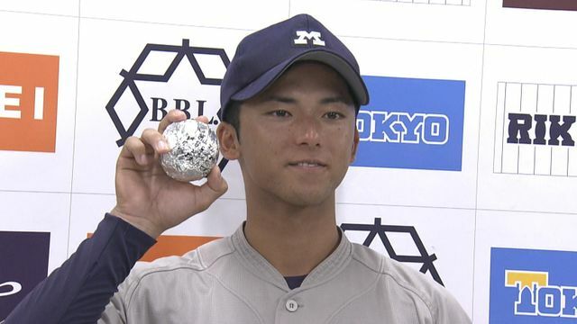 楽天に1位指名された明治大・宗山塁選手