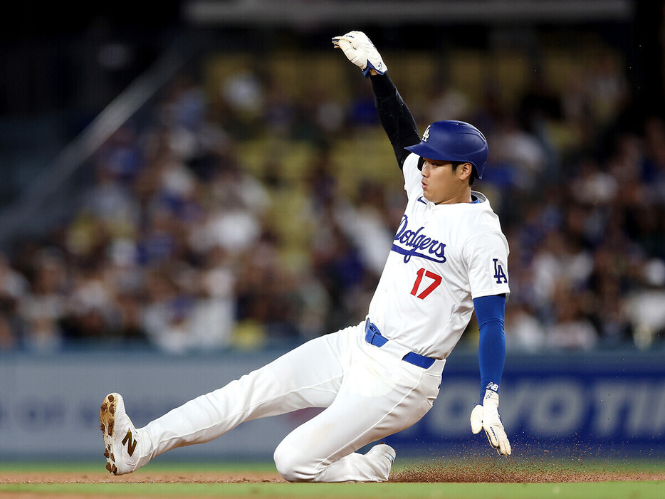 今シーズン、メジャー日本人選手最多となる59盗塁を記録した大谷翔平　photo by Getty Images