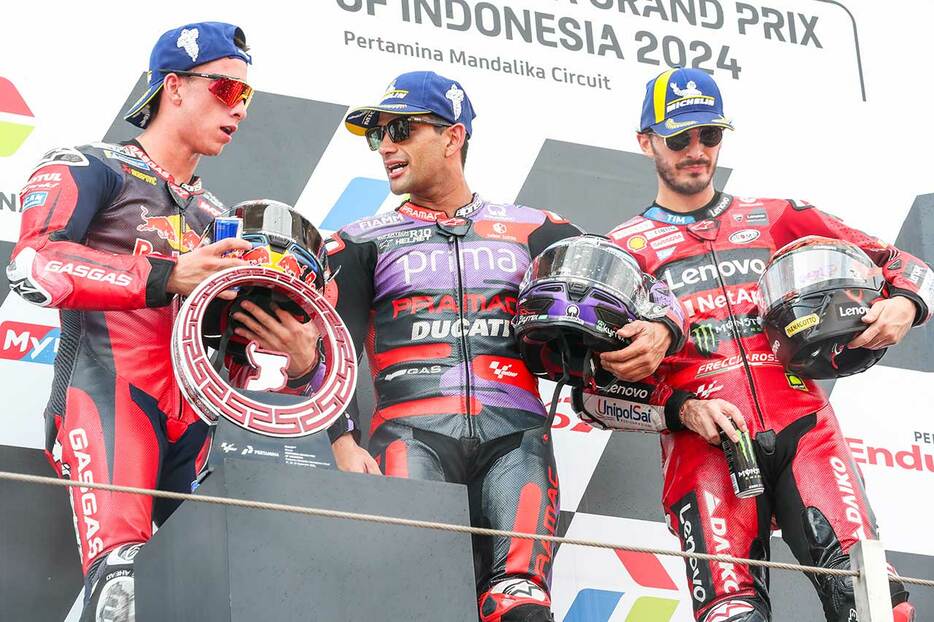 2024MotoGP第15戦インドネシアGP 決勝 表彰式