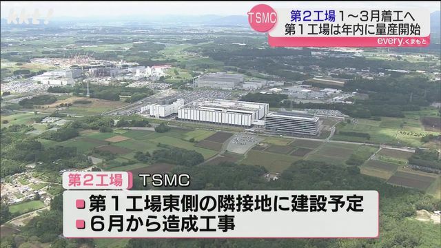 第2工場は第1工場の隣接地に