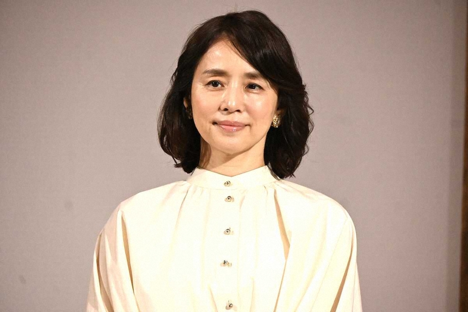 展覧会アンバサダーの石田ゆり子（撮影・小渕　日向子）