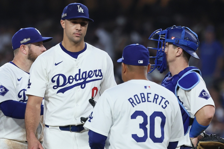 ドジャースは2戦目も先発のフラハティが打ち込まれ、パドレスに大敗を喫した。(C)Getty Images