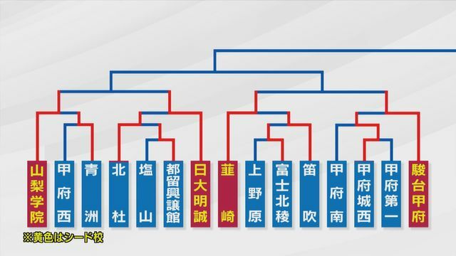 山梨学院・日大明誠・韮崎・駿台甲府が勝利