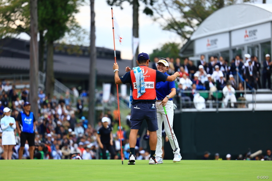 地元の大ギャラリーの中で今季3勝目を決めた