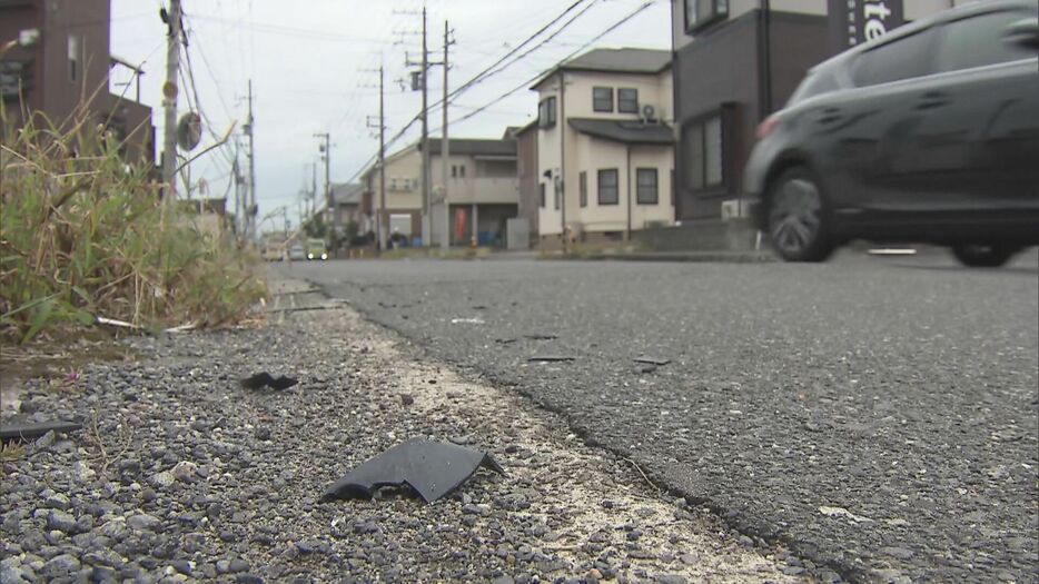 事故のあった現場（大阪・泉南市）