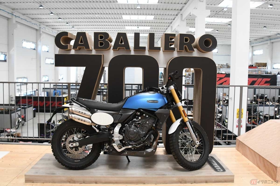 注目を集めるモデル、ファンティックの「CABALLERO 700」（日本では「CABALLERO Scrambler 700」）