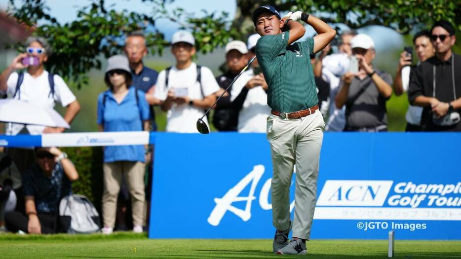 今季2勝目を飾った金谷拓実選手（写真：JGTO Images）