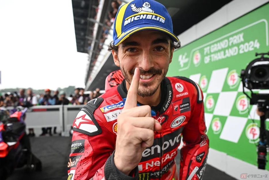 MotoGP2024第18戦タイGP決勝レースを制したフランセスコ・バニャイア選手