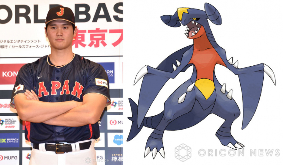 大谷翔平選手とポケモンのガブリアス