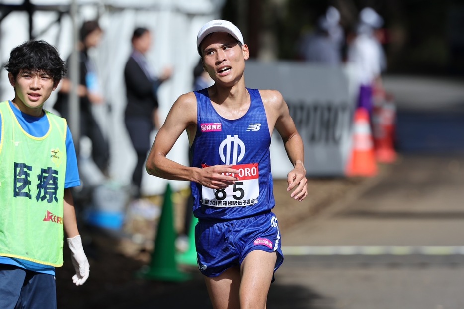 第101回箱根駅伝予選会で日本人2番手の個人14位と好走した順大の浅井皓貴