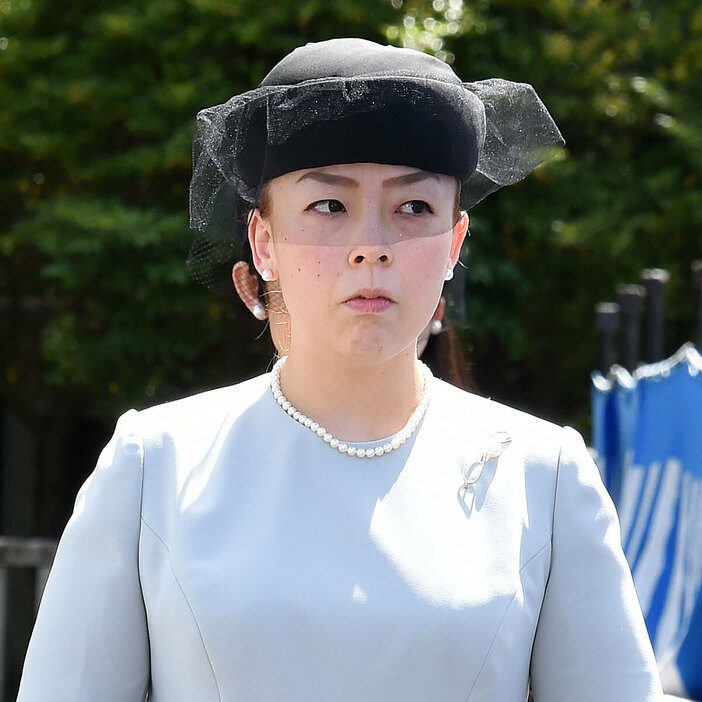 三笠宮瑶子さま 宜仁親王十年式年祭で。24年6月8日（写真：JMPA）