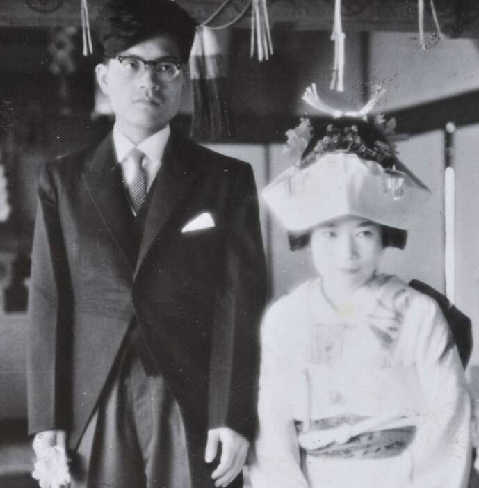 昭和35年、いとこの末子さんと結婚