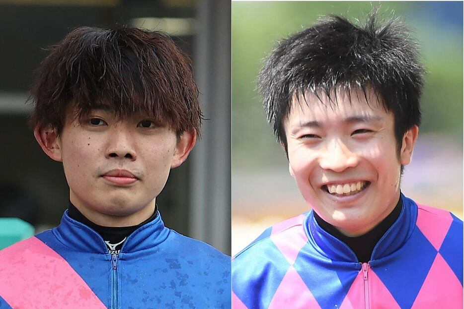 泉谷楓真騎手（左）と森裕太朗騎手（右）