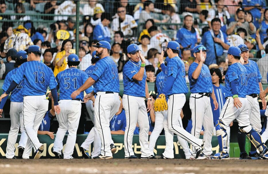 阪神に勝利したDeNAナイン