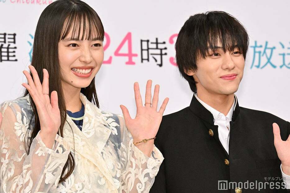 「私の町の千葉くんは。」記者会見に出席した井桁弘恵、山下幸輝