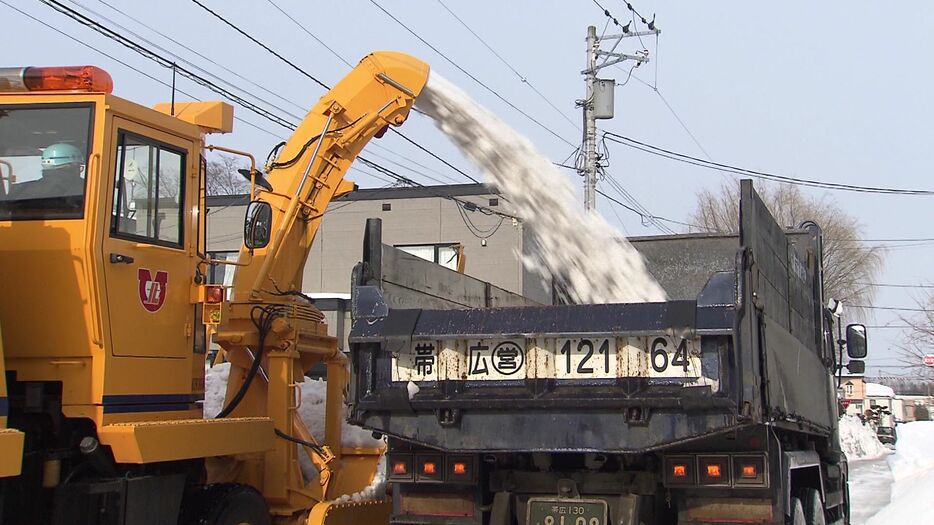 除雪作業の様子