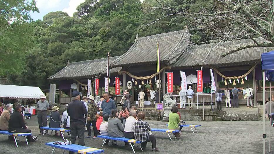 杵築市大田の白鬚田原神社