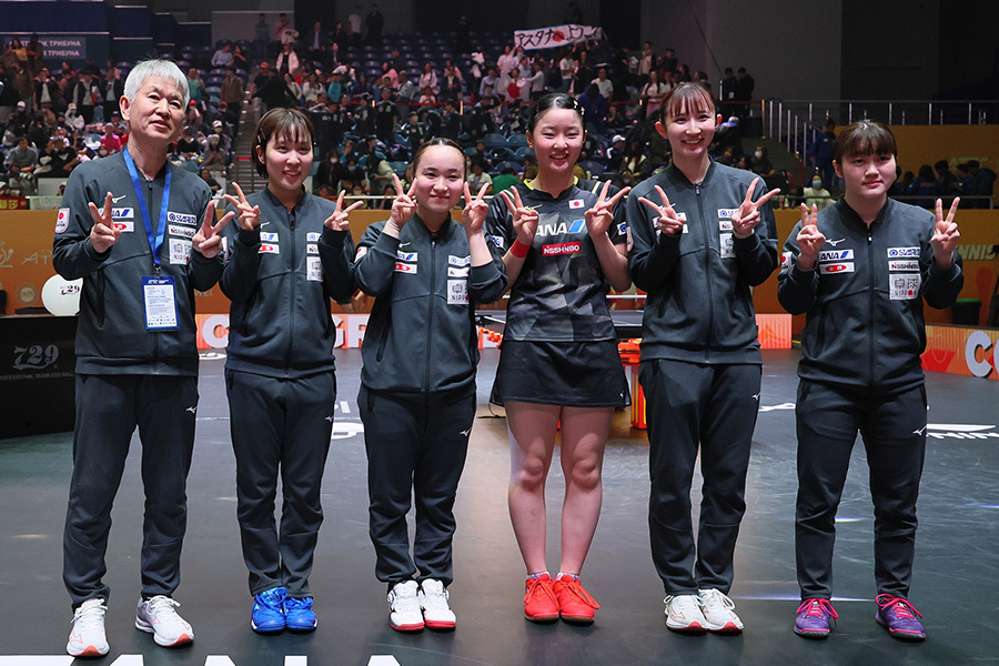 50年ぶりの快挙 女子日本代表 Photo:World Table Tennis