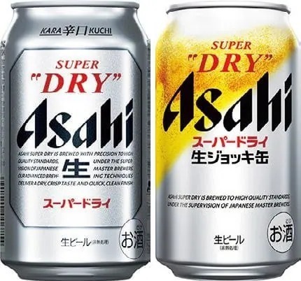 アサヒビール アサヒ スーパードライ缶350ml、アサヒ スーパードライ生ジョッキ缶 340ml