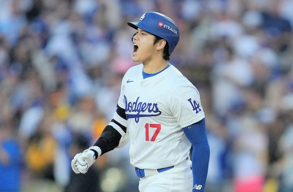 同点3ランを放ったドジャース・大谷翔平選手