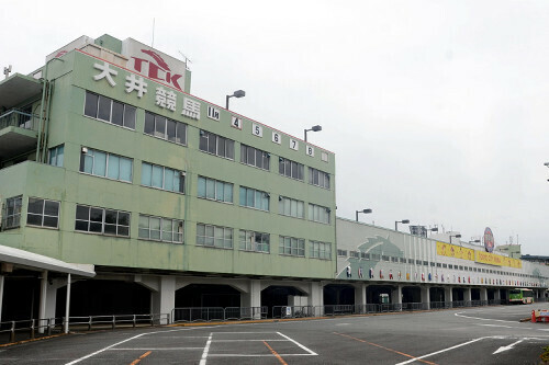 アリーナの建設が見込まれる大井競馬場（東京都品川区で）