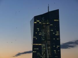 The European Central Bank headquarters in Frankfurt. Photographer: Alex Kraus/Bloomberg