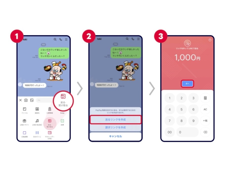 LINEトーク画面から「PayPay残高」を送金可能に--LINE Payはまもなく終了の画像