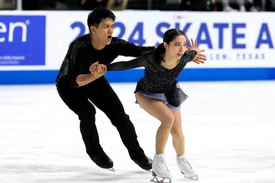 GPシリーズ第1戦スケートアメリカで優勝した三浦璃来、木原龍一組【写真：ロイター】