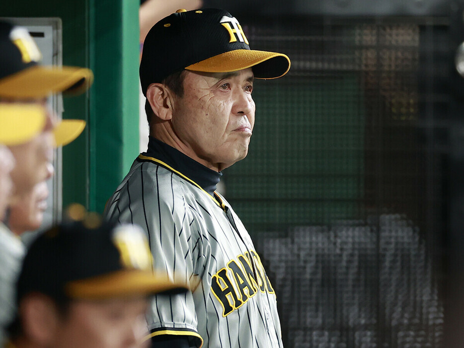 今シーズン限りで退任する阪神・岡田彰布監督　photo by Koike Yoshihiro