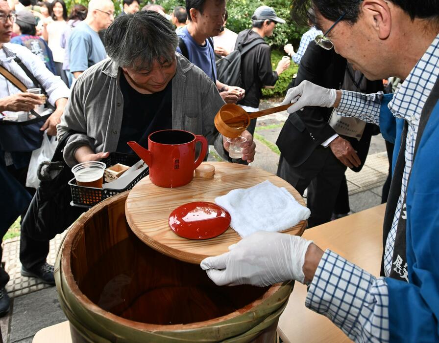 「たるからいただくお酒は最高」