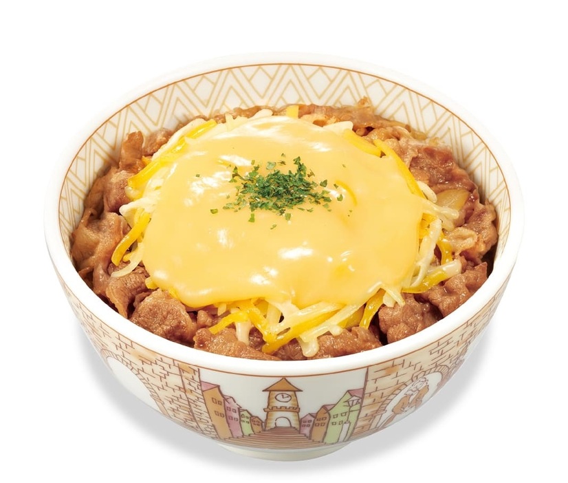 すき家 「とろ～り3種のチーズ牛丼」