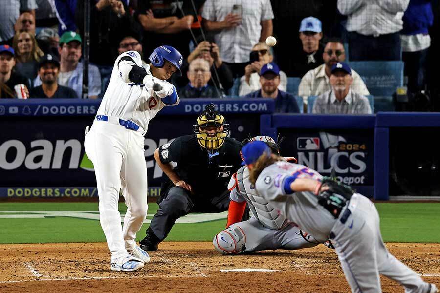 4打数2安打1打点で勝利に貢献したドジャースの大谷翔平【写真：ロイター】